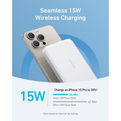 Anker MagGo Trådløs power bank 10000mAh 30Watt 1xUSB-C Hvid